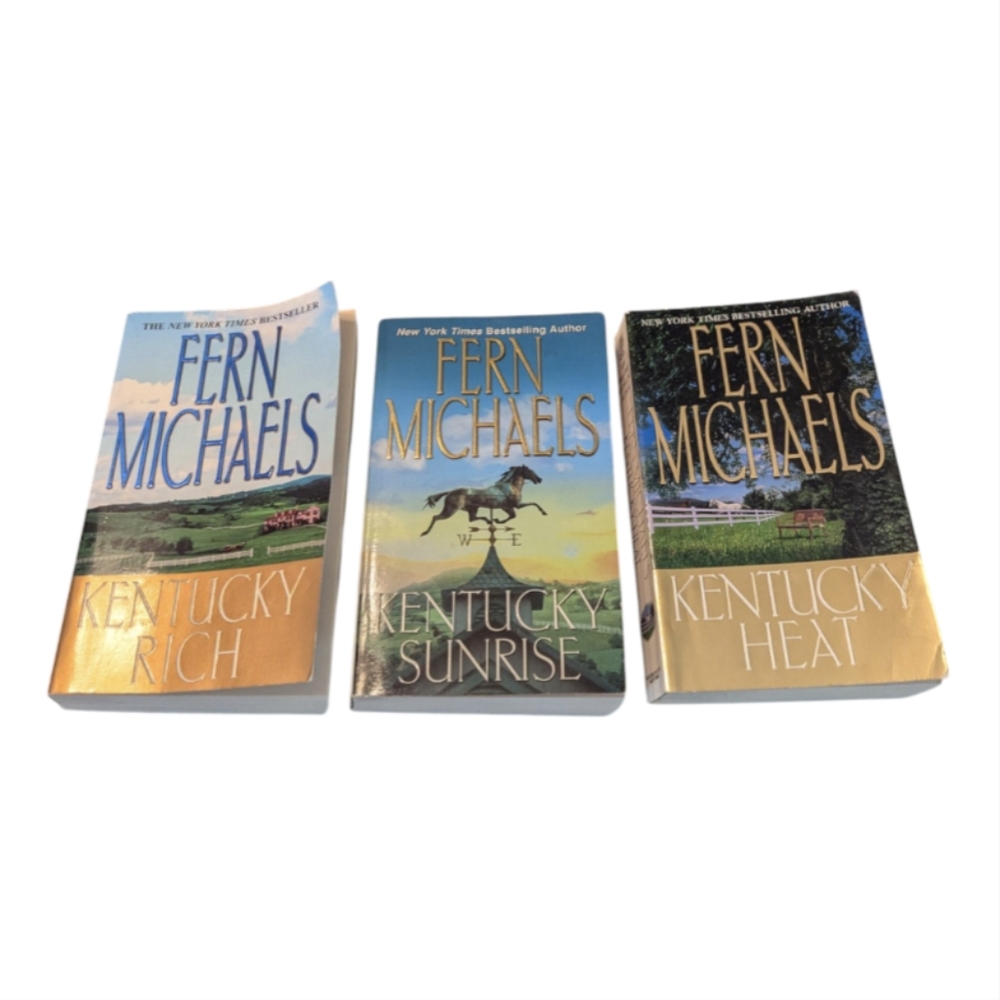 Complete 3 Fern Michaels Kentucky Series: Rich, Heat, Sunrise Paperback Books